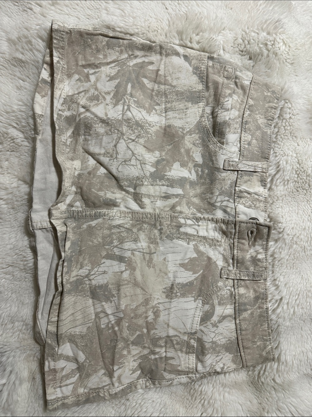 Hollister Beige Camouflage Cargo Shorts